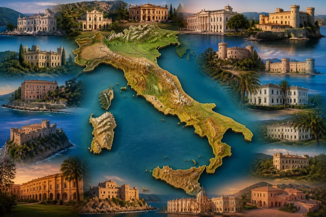 scopri le dimore storiche aperte al pubblico in italia con la nostra mappa dettagliata per regione. informazioni utili su come prenotare la tua visita e vivere un'esperienza unica nel patrimonio culturale italiano.