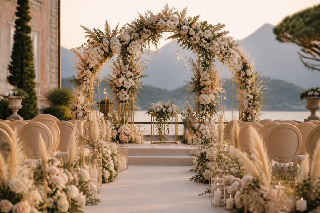 scopri le ultime tendenze 2026 per l'allestimento floreale di matrimonio di lusso e lasciati ispirare da stili senza tempo per rendere unico il tuo giorno speciale.