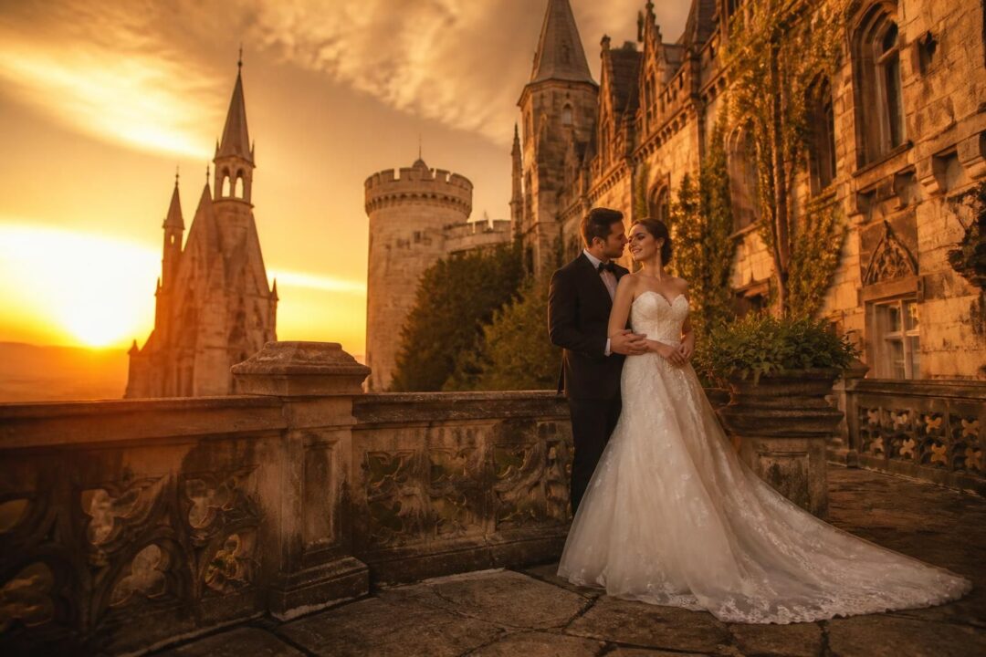 scopri come immortalare il tuo matrimonio in un castello con angoli iconici e la magia dell'ora d'oro per foto indimenticabili.