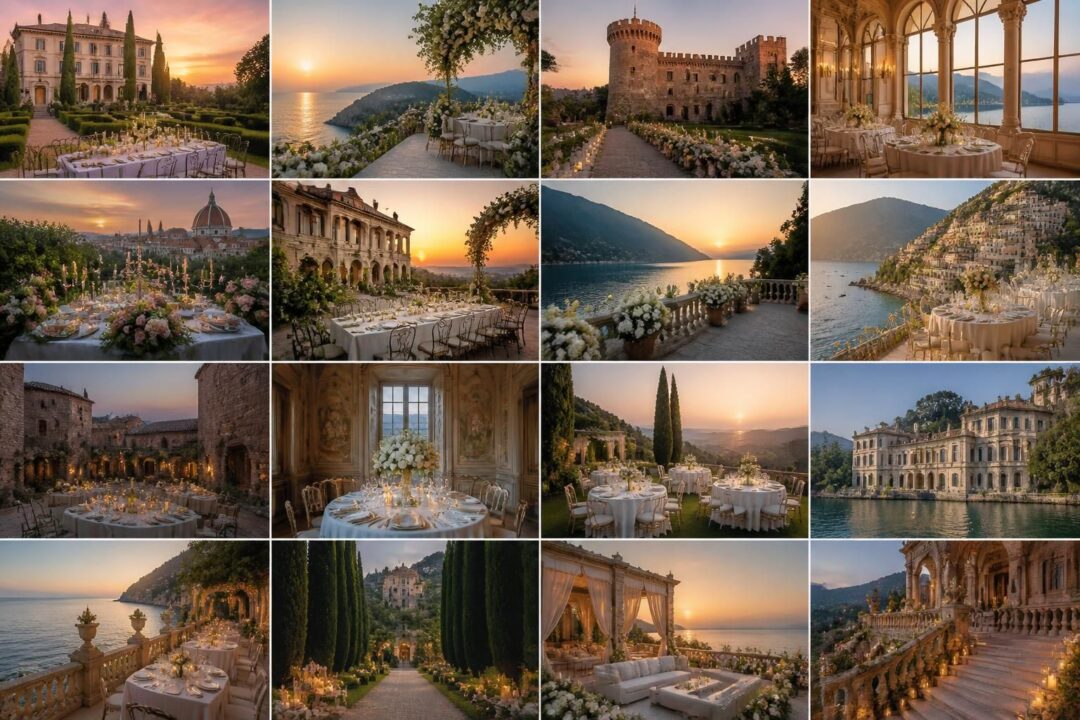 scopri 15 location di matrimonio di lusso in italia, perfette per realizzare il tuo sogno di un wedding indimenticabile in luoghi iconici e romantici.