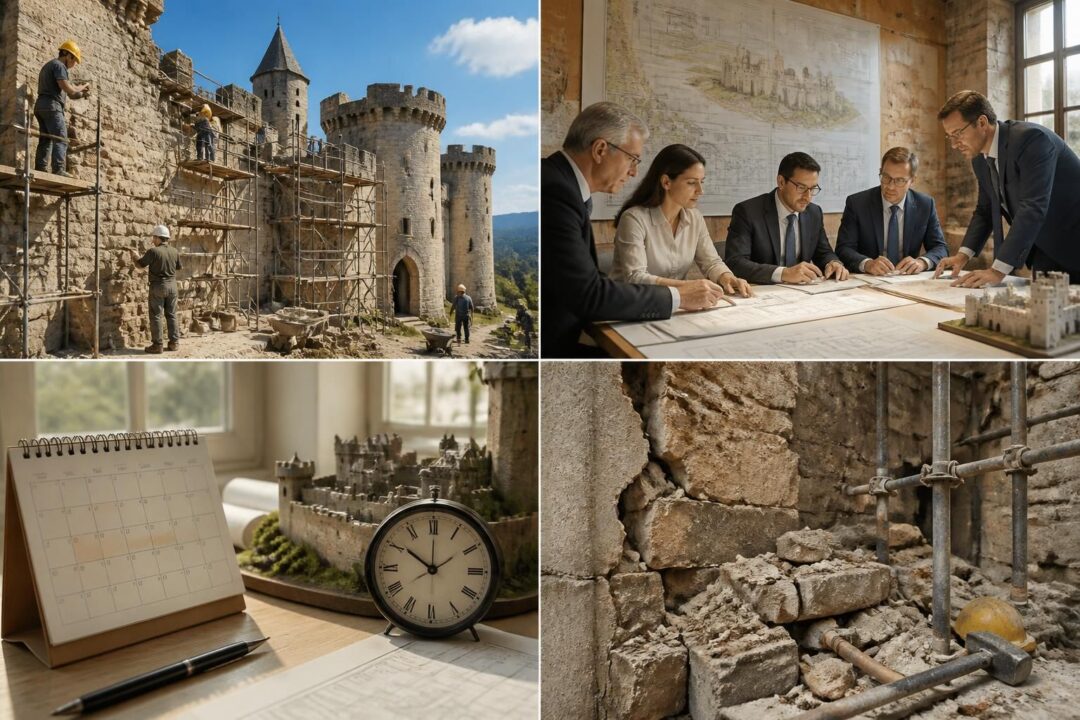 scopri le fasi fondamentali del restauro di un castello, le autorizzazioni necessarie, i tempi previsti e gli errori comuni da evitare per un intervento riuscito e rispettoso della storia.